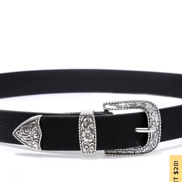 black and silver belt - Picture 4 of 6